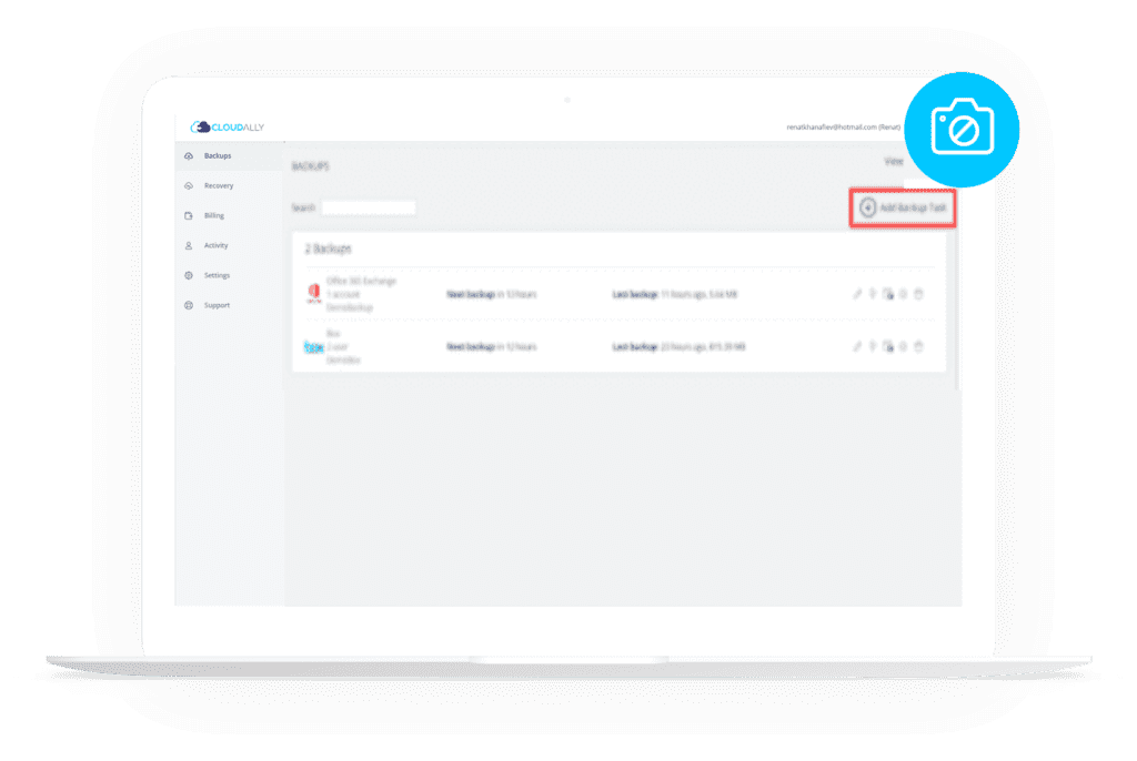 exchange online backup