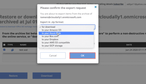 export office 365 contacts