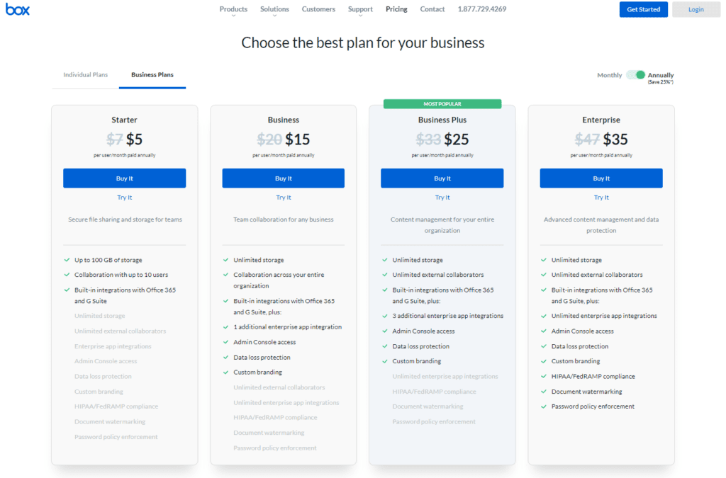 dropbox cost details